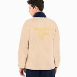 Polar Tecnifibre Sherpa Full Zip Jacket beżowo-granatowy