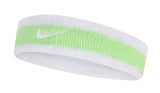 Frotka tenisowa na głowę Nike Swoosh Headband biało-miętowa