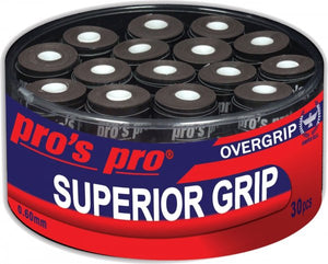 Owijka wierzchnia Pro's Pro Superior Grip 30 sztuk czarne