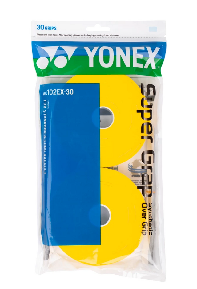 Yonex Super Grap 30P Tennis Overgrips Yellow