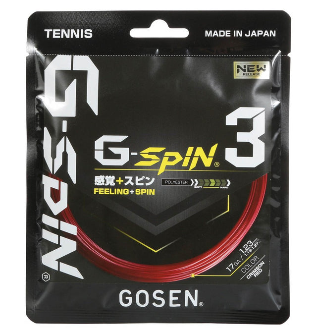 Naciąg tenisowy Gosen G-Spin 3 czerwony