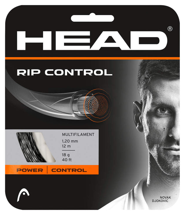 Naciąg tenisowy Head Rip Control 12m czarno-biały