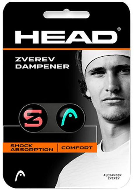 Tłumik tenisowy Head Zverev Dampener 2 szt. zielono-pomarańczowy