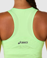 Top tenisowy Asics Match Jacquard Crop Top zielony