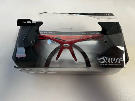 Okulary do squasha Dunlop Protective Eyewear Red z uszkodzonym pudełkiem