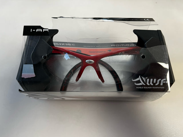 Okulary do squasha Dunlop Protective Eyewear Red z uszkodzonym pudełkiem