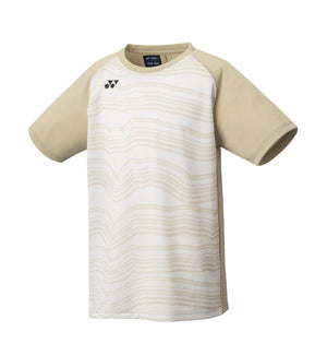 Koszulka tenisowa Yonex Crew Neck Club beżowa