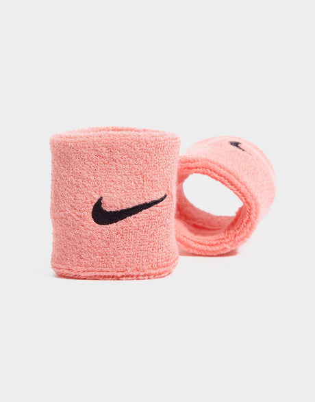Frotki tenisowe Nike Swoosh Wristbands różowe
