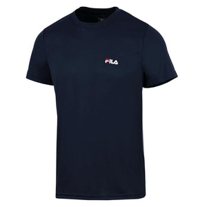 Koszulka tenisowa chłopięca Fila T-Shirt Logo Small Kids granatowa
