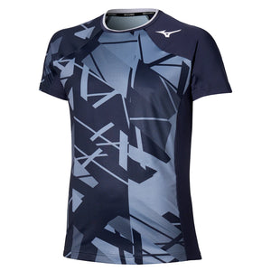 Koszulka sportowa Mizuno DB Shadow Graphic SS Tee niebieska