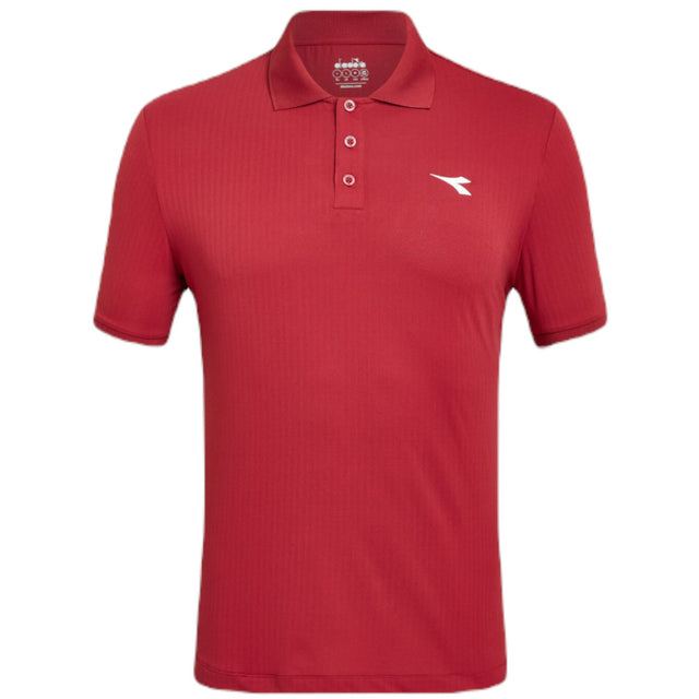 Koszulka tenisowa Diadora SS Polo Icon bordowa