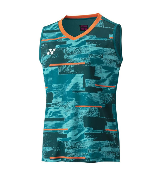 Top tenisowy Yonex Sleeveless Club zielono-niebieski