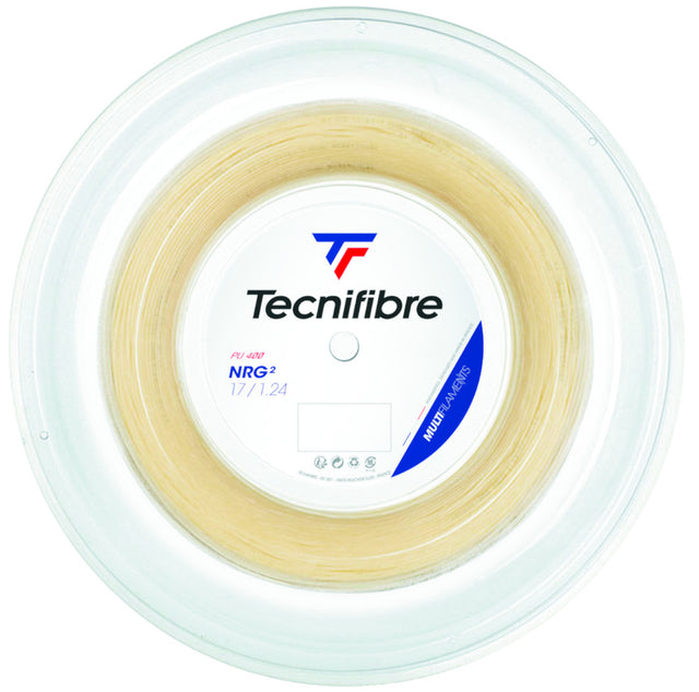 Naciąg tenisowy Tecnifibre NRG2 naturalny 12m ze szpuli