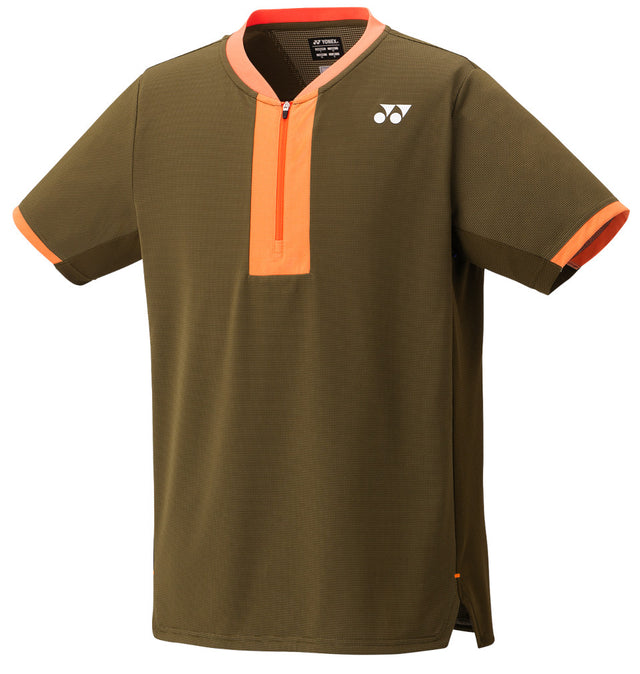 Koszulka tenisowa Yonex US Crew Neck oliwkowa