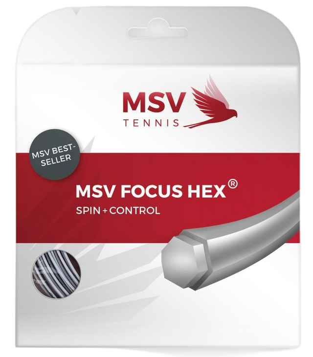 Naciąg tenisowy MSV Focus HEX srebrny