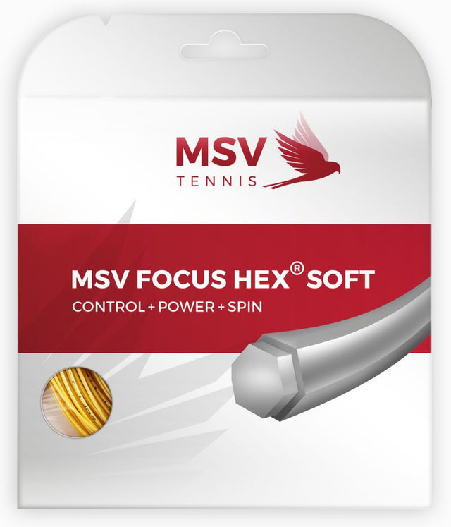 Naciąg tenisowy MSV Focus HEX Soft żółty