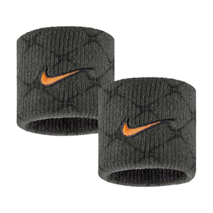 Frotki tenisowe Nike Classic Swoosh Wristbands Printed szare