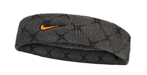 Frotka tenisowa na głowę Nike Dri-Fit Swoosh Classic Headband Printed szara
