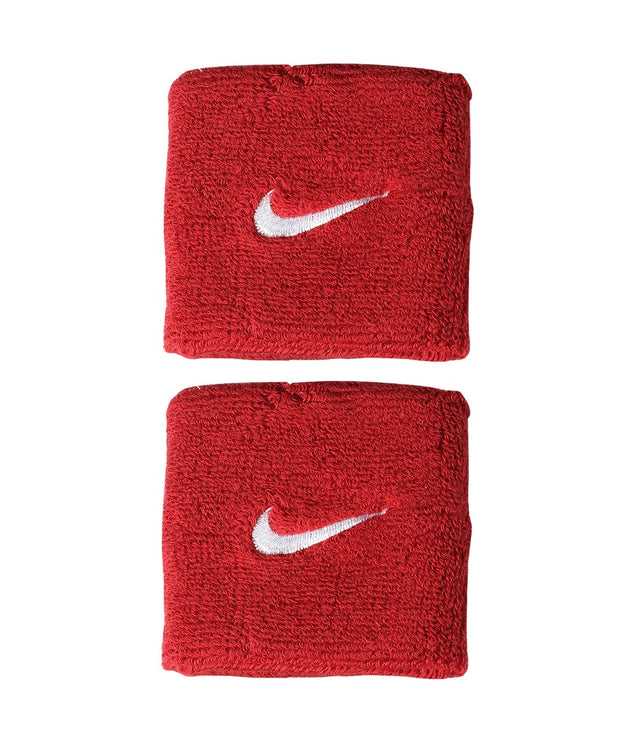 Frotki tenisowe Nike Swoosh Wristbands bordowe