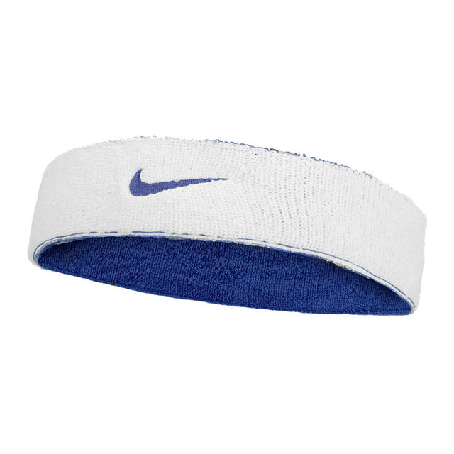 Frotka tenisowa na głowę Nike Classic Reversible Headband niebiesko-biała