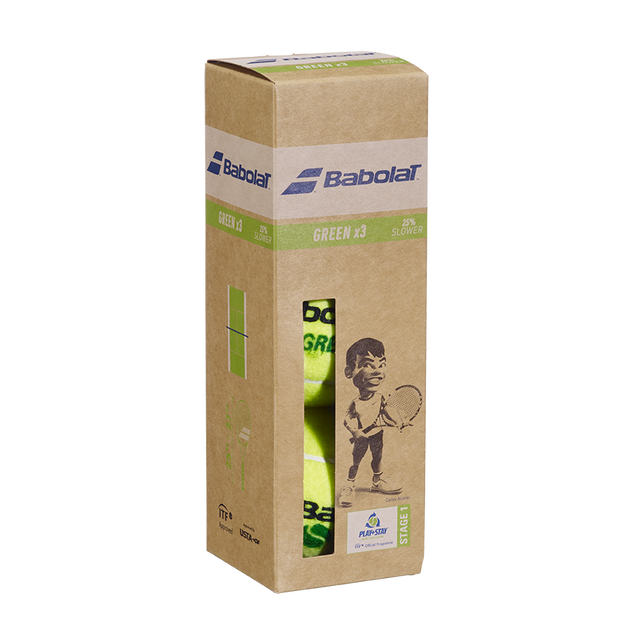 Piłki Tenisowe ST1 Babolat Zielone 3 szt