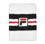 Fila Wristband Matthew white and navy tennis wristband