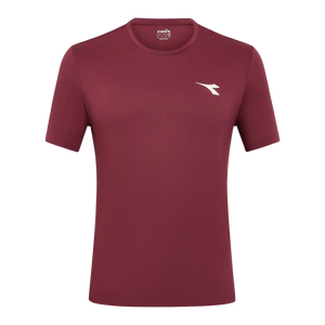 Koszulka tenisowa Diadora SS Icon bordowa