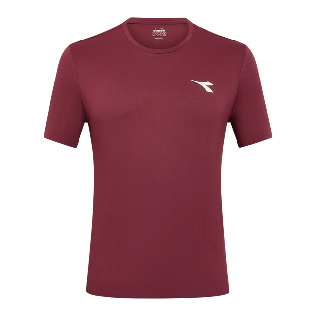 Koszulka tenisowa Diadora SS Icon bordowa