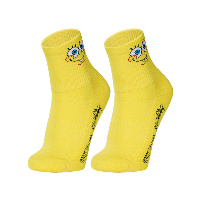 Skarpety sportowe Kawasaki SpongeBob dziecięce żółte