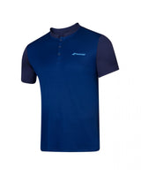 Koszulka tenisowa juniorska Polo Babolat PLAY Boy granatowy