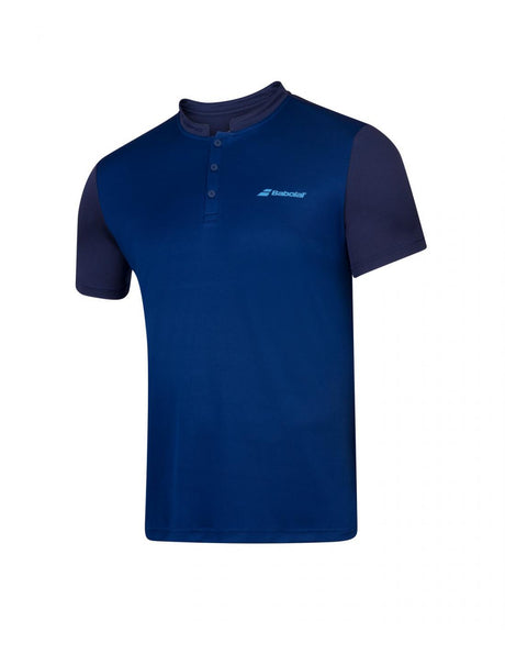 Koszulka tenisowa juniorska Polo Babolat PLAY Boy granatowy