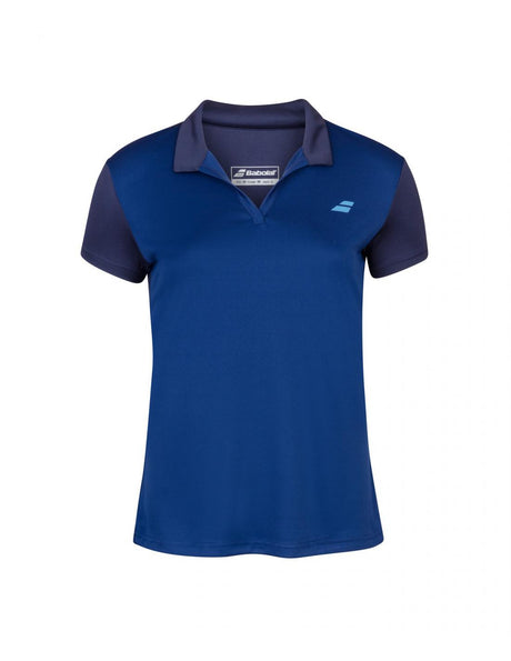 Koszulka juniorska Babolat Play Polo Girl niebieska