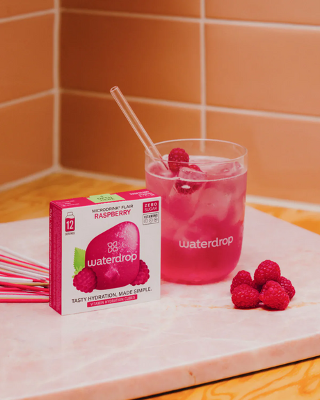 Elektrolity Waterdrop Microdrink Flair o smaku maliny x12