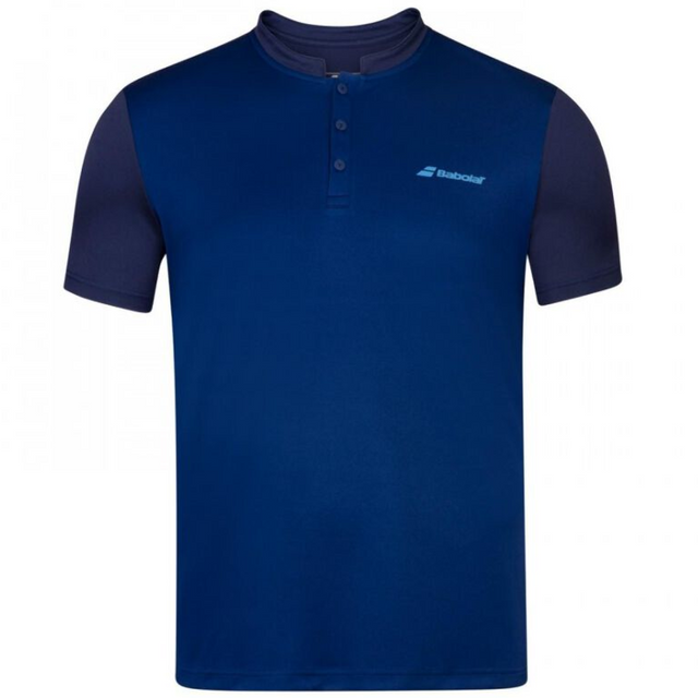 Koszulka tenisowa juniorska Polo Babolat PLAY Boy granatowy