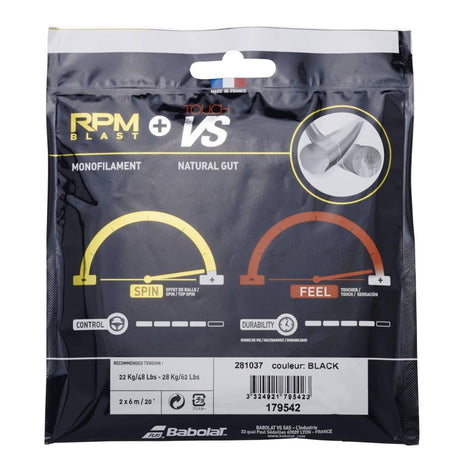 Naciąg tenisowy Babolat RPM Blast + Touch VS 2x6m
