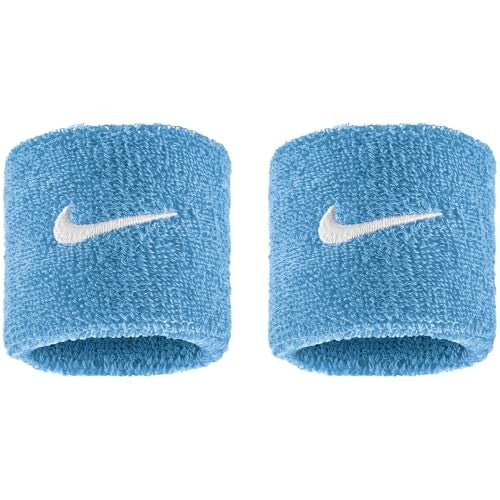 Frotki tenisowe Nike Swoosh Wristbands błękitne