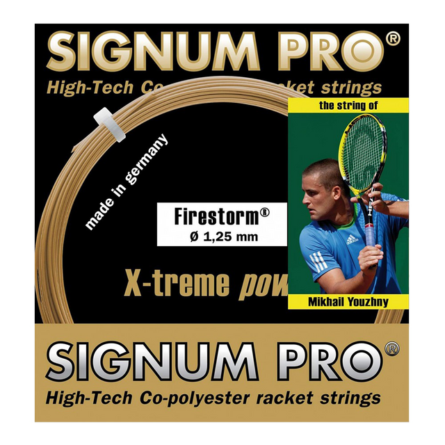 Naciąg tenisowy Signum Pro Firestorm złoty