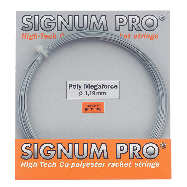 Naciąg tenisowy Signum Pro Poly Megaforce szary