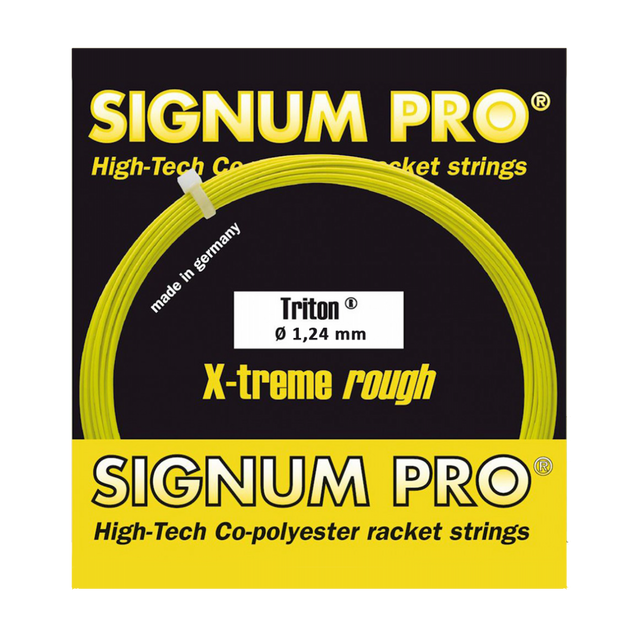 Naciąg tenisowy Signum Pro Triton X-treme Rough - żółty