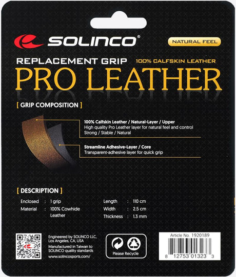Owijka bazowa Solinco Pro Leather skórzana