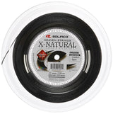 Naciąg tenisowy Solinco X-Natural Diamond Rough czarny 12m ze szpuli