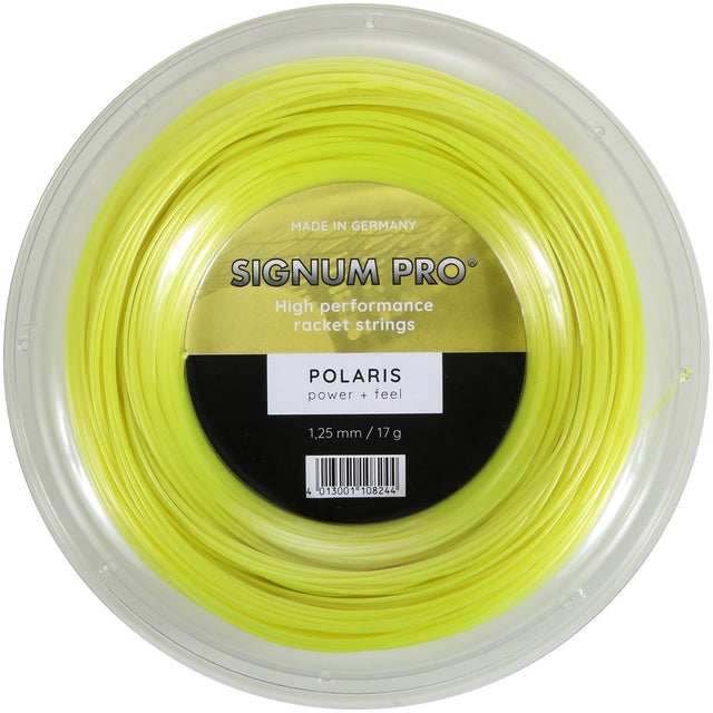 Naciąg tenisowy Signum Pro Polaris żółty- szpula