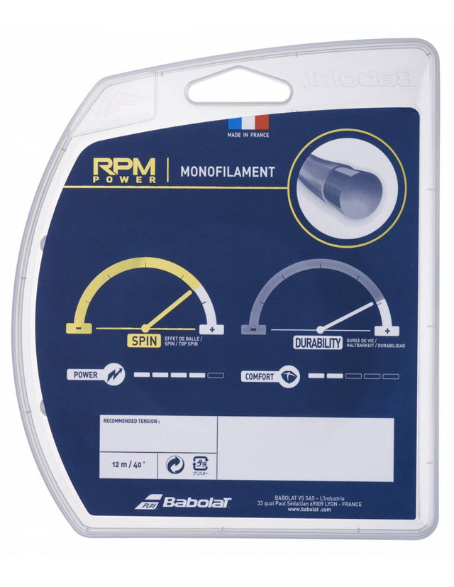 Naciąg tenisowy Babolat RPM Power 12m brązowy