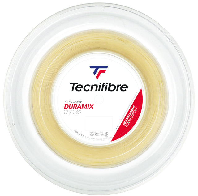 Naciąg tenisowy Tecnifibre Duramix naturalny 12m ze szpuli