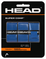 Owijki tenisowe wierzchnie Head Super Comp niebieskie