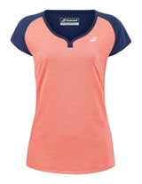 Koszulka tenisowa Babolat Play Cap pomarańczowa