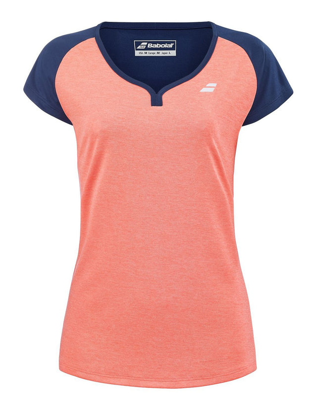 Koszulka tenisowa Babolat Play Cap pomarańczowa