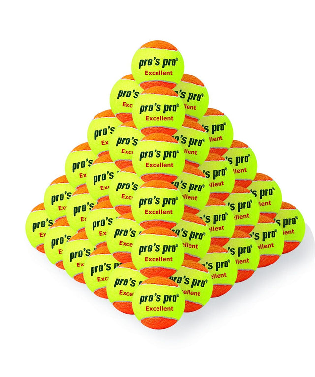 Piłki tenisowe Pro's Pro Excellent juniorskie pomarańczowe 60 sztuk
