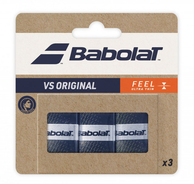 Owijki tenisowe wierzchnie Babolat VS Original x3 czarno/żółte