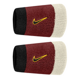 Frotki tenisowe Nike Swoosh Double-Wide burgundowe
